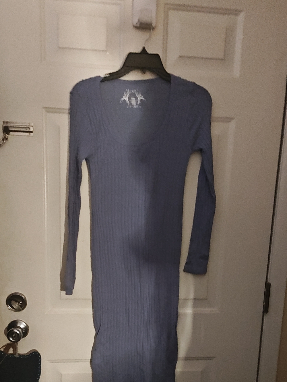 Woman Light Grey Sweater Dress Straight